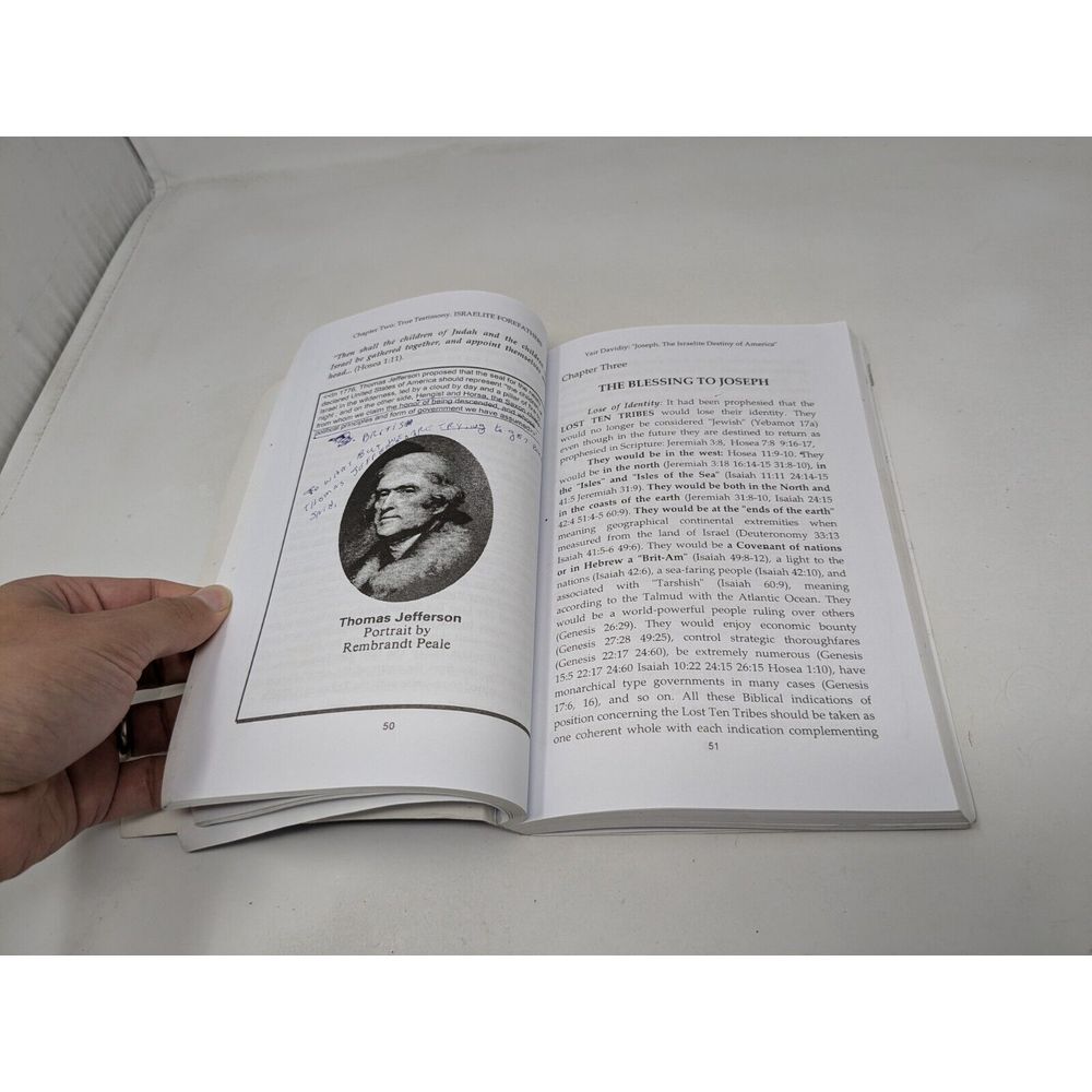 Joseph The Israelite Destiny Of America 2nd Edition 2001 Book Yair Davidi - Picture 12 of 15